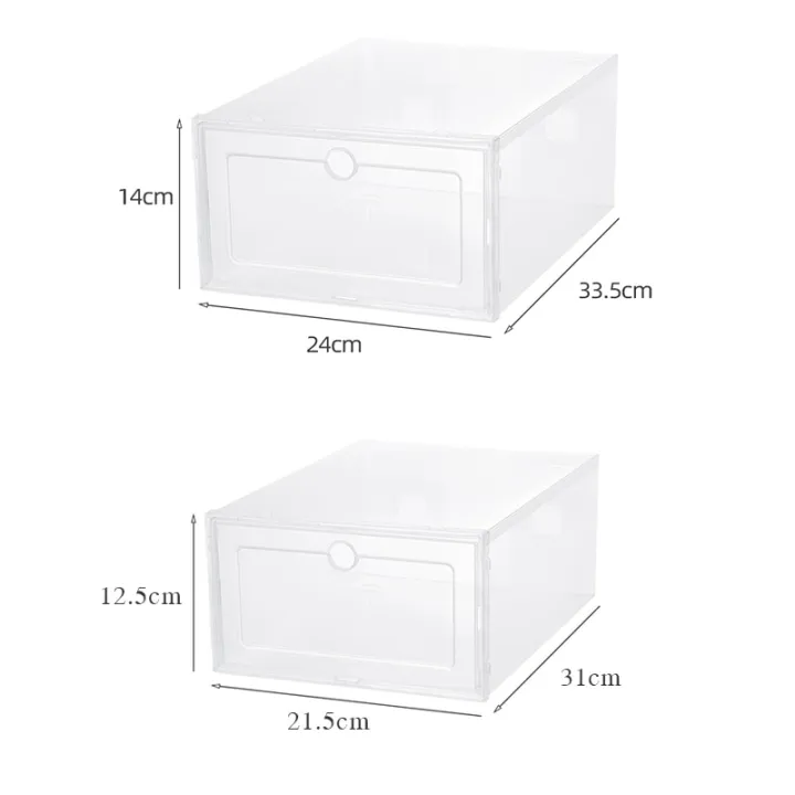 6pcs/Set%20Fold%20Plastic%20Shoes%20Case%20Thickened%20Transparent%20Drawer%20Case%20Plastic%20Shoe%20Boxes%20Stackable%20Box%20Shoe%20Organizer%20Shoebox%20-%20Image%204