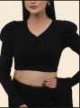 CropTops Long Sleeve Blouse Best Qualityfull Cotton With Nylon Good Stitching for Women Size (S=30/32) (M=34/36) (L=38/40) (XL=42/44). 