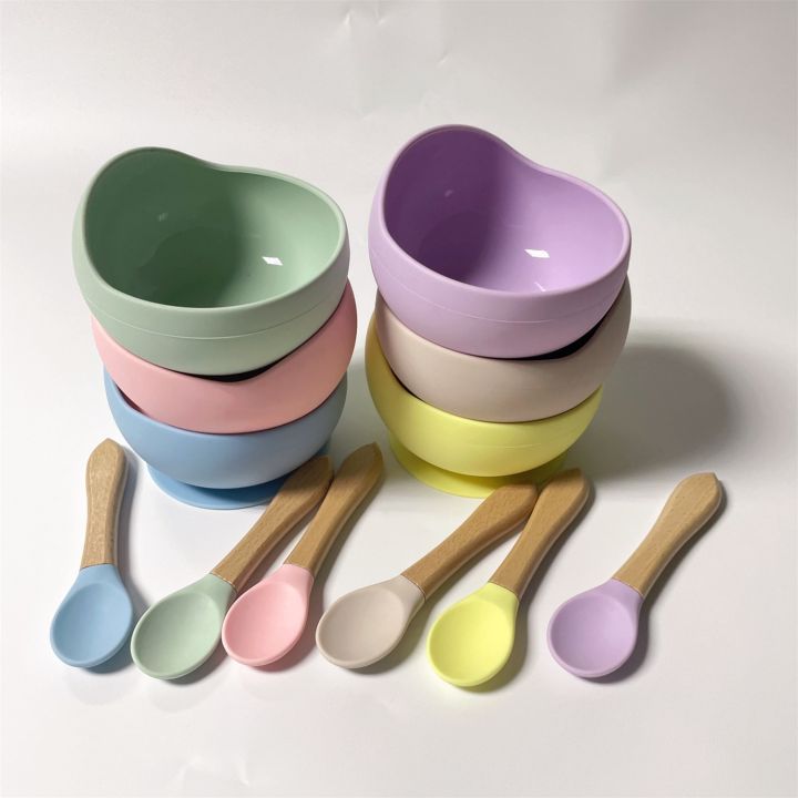 2%20Pcs/Set%20Children's%20Silicone%20Bowl%20Spoon%20Baby%20Suction%20Cup%20Bowl%20for%20Kids%20Toddlers%20BPA%20Free%20Drop-proof%20Feeding%20Tableware%20with%20Spoon%20-%20Image%204