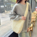 Japanese bubble cloud bag, fresh large-capacity crossbody bag, tote bag, shoulder canvas bag, student simple class bag.