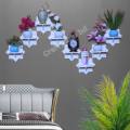 Star Wall Shelf Self without flower . Adhesive Punch Free Wall Decor (1/4/8 Pcs Stand ) Waterproof Premium Quality..