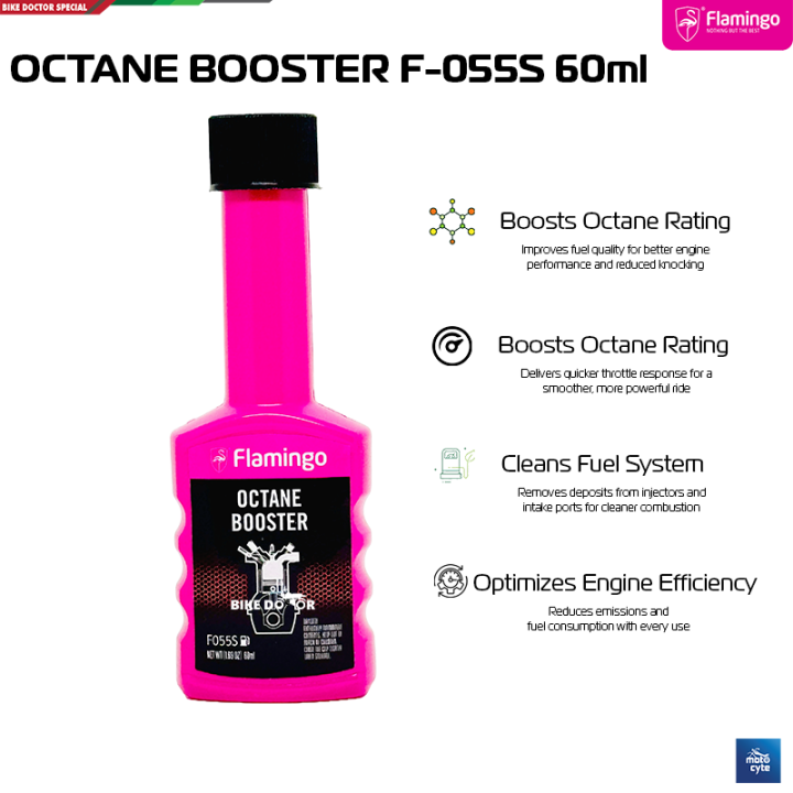 Flamingo Octane Booster Additives F055S 60ml New Packaging for 10-12 liter of Fuel 1 Piece