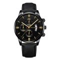 Sleek Minimalist Watch For Mens Fashion Leather Strap Dial Men's Analog Quartz Watch Gift Luxury Men Mechanical Wristwatches.