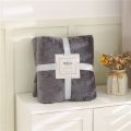 Winter Flannel Blankets For Beds Soft Warm Fluffy Faux Mink Throw Solid Color Sofa Cover Bedspread Plaid Blankets.