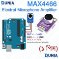 MAX4466 Microphone Amplifier Electret Module with Adjustable Gain.