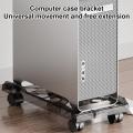 Adjustable Mobile CPU Stand Heavy-Duty PC Tower Stand With 4 Caster Wheels Ventilated Under Desk CPU Holder PC Floor Cart. 