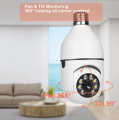 High Quality PTZ Bulb System 360 Degree IP Camera V380 HD WiFi Robotic Wireless Mini CC Camera IP Webcam , Security Camera. 