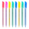 Econo Champ Ball Pen – Black Ink | Multi-Color Body | Pack of 30 Pens | Smooth Writing. 