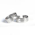 Letter Stray Concert Ring Open Ring For Women Men Fashion Stainless Steel Tail Ring Party Jewelry Gift Accessories.