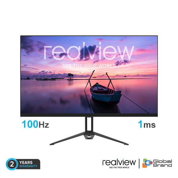 Realview RV215GPRO 22-Inch 100hz 1ms Full HD IPS Monitor - 100Hz Refresh Rate - VGA, HDMI, DisplayPort, Audio Jack - Zero Bezel - FreeSync Technology - Low Blue Light Filter - Wall Mount