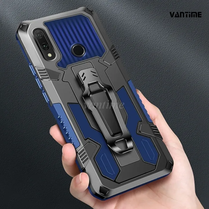 Vantime%20for%20Huawei%20Y9%202019%20Belt%20Clip%20Case%20Kickstand%20Slim%20Phone%20Cover%20-%20Image%202