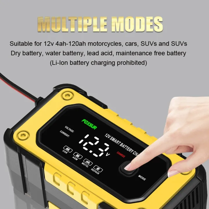 FOXSUR%2012V/6A%20Automatic%20Battery%20Chargers%20Pulse%20Repairing%20Charge%20Device%20-%20Image%202