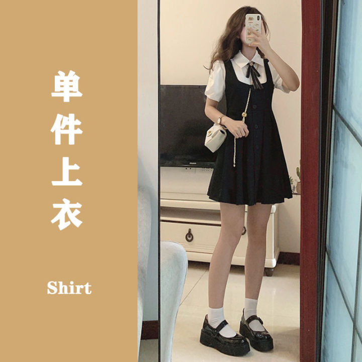Summer%20Cute%20and%20Lively%20Korean%20Gentle%20Wear%20Sweet%20College%20Style%20Top%20Strap%20Dress%20Two-Piece%20Suit%20for%20Women%20-%20Image%202