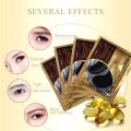 10pcs=5pair Black Collagen Eye Mask Crystal Eyelid Patch Anti Wrinkle Moisture Under Eye Dark Circle Remover Eye Pad Face Masks.