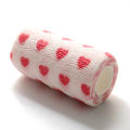 White love heart Printed Medical Self Adhesive Elastic Bandage 4.5m Sports Wrap Tape for Finger Joint Knee. 