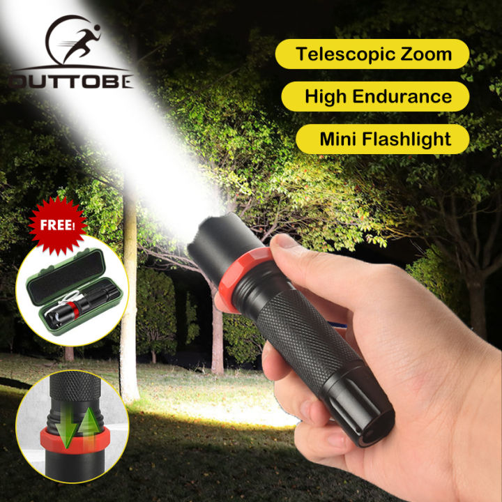 Outtobe%20Flashlight%20Powerful%20light%20Bright%20Led%20light%20Outdoor%20Focusing%20Torchlight%20Portable%20Home%20Emergency%20Lamp%20Built-in%20Battery%20USB%20Rechargeable%20Torchlight%20Zoom-able%20focus%20Light%20T6%20Penlight%20-%20Image%202