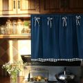 Plaid Window Curtains Short Curtain for Kitchen Cabinet Bedroom Separate Curtain Cafe Bar Door Half-Curtain Home Decor Drapes. 