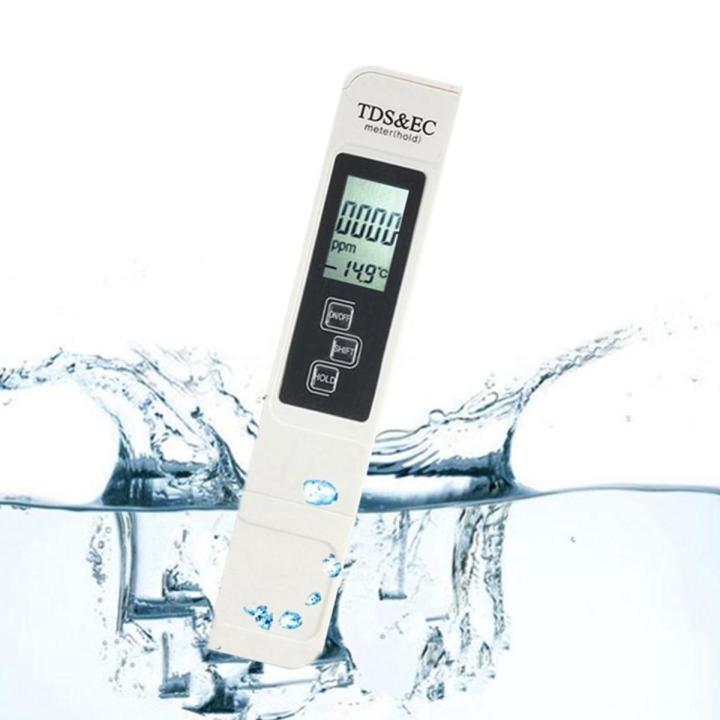 Water Quality Test Meter Pen-Type Digital Tool With TDS EC and Temperature Tester For Aquarium Incubator Pond