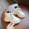 Winter Non-slip Kids Boots Baby Girls High-top Shoes Soft-soled PU Leather Shoes Straps Fashion Winter Shoes. 