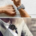 22mm 20mm Band for Samsung Galaxy Watch 3 41 45mm Gear S3 46mm 42mm Watch Stainless Steel Strap for Amazift Metal Wrist Bracelet. 