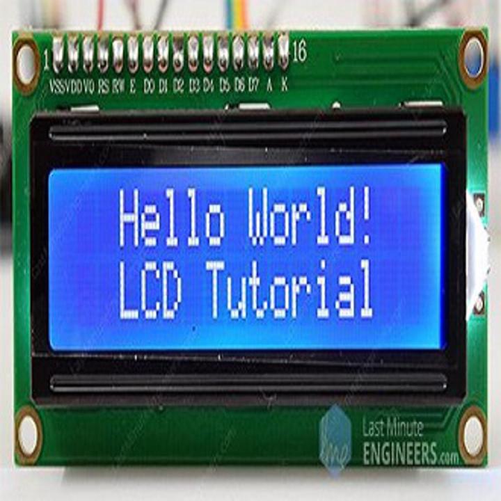 LCD 1602A Blue screen 16x2 Character LCD Display Module HD44780 ...