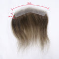 0.06mm Ultra Thin Skin Men Toupee For Forehead #4 Brown Front Hairline Patch For Male Human Hair Wig Capillary Prosthesis Peruk. 