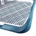 Dog Toilet Puppy Potty Tray for Cat Dog Potty Pan Indoor Reusable Litter Box Blue.