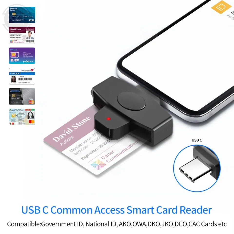 62*24mm USB C Smart Card Reader Sim Cloner Type C Adapter for DINE - Main Image