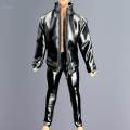 Figure Doll Trouser 1/12 Scale Soldier PU Leather Pant for 6'' Action Figure. 