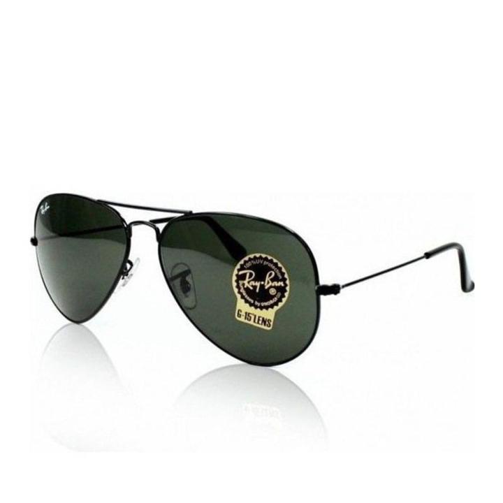Ray Ban Sunglass for Men BLACK ( GREEN GLASS )