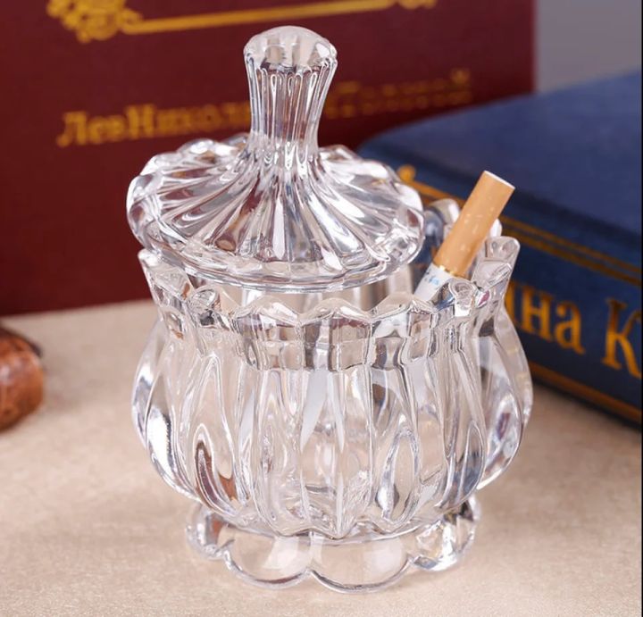 Glass Bowl with Lid Multipurpose Decorative Item Serving Fruit Dry Fruits Chocolates Snacks Pickle Dessert Tea