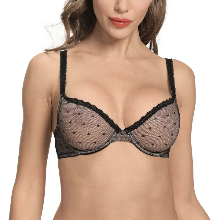 New%20%20Bras%20Lace%20Ultra%20Thin%20Underwire%20See%20Through%20Plus%20Size%20Transparent%20Bras%20For%20Women%20Lingeries%20-%20Image%204