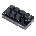 Mini Macro Mechanical Gaming Keyboard 5V 1A Red Switch USB Mini Keypad for Music. 