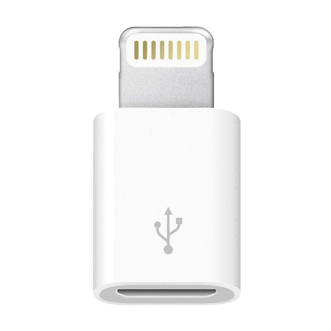 Micro USB to Lightning Adapter Converter - White