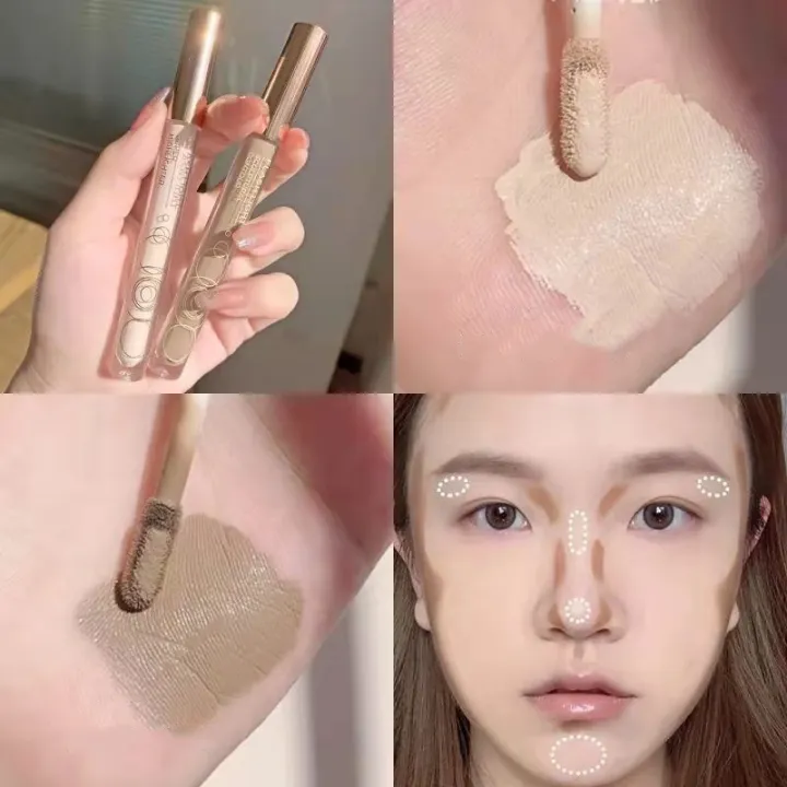 Bobeini%20Liquid%20Highlighter%20Concealer%20High%20Covering%20Moisturizing%20Oil%20Control%20Foundation%20Invisible%20Pores%20Dark%20Circles%20Freckle%20Face%20Contour%20Makeup%20Tool%20-%20Image%205