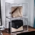 Transparent Bag Storage Box Hand-Made Display Box Magnetic Luxury Storage Bag Dustproof and Mildew-Proof Storage Cabinet. 