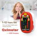 USB Medical Digital Pulse Oximeter OLED Blood Oxygen Heart Rate Monitor, SpO2 Health Monitor, Pediatric Oximeter, Child.