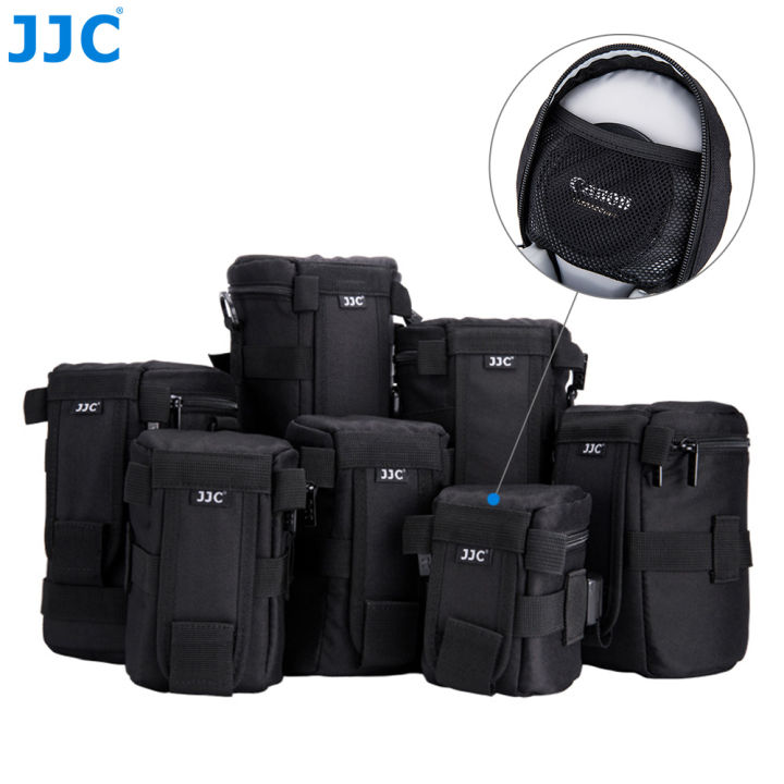 JJC Camera Lens Bag Belt Waterproof Lens Case Storage Pouch for Canon Nikon Sony Fujifilm DSLR Backpack Photography Accessories