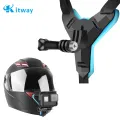 Helmet Chin Mobile Mount, Complete with a Secure Phone Holder, to Transform Motorcycle Helmet into a Versatile Stand.