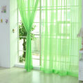 【Fashion】Solid Color Tulle Window Curtain Drape Sheer Scarf Valances. 
