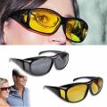 Night Driving Glare Night Vision Sunglass Goggles- 2 Pcs. 