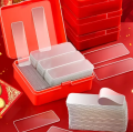 60pcs/box Multifunctional Double Sided Adhesive Tape Strips Sticky Nano Tape Washable Clear Grip Tape With Storage Box For Home Office. 