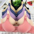 Bras ব্রা Plus size 46 cotton mom bra no rim bra bamboo charcoal middle-aged and elderly thin cotton bra factory direct batch.