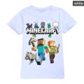 Minecraft Boys and Girls Short Sleeve T T-shirt 844 Cartoon Animation Children's Clothing.