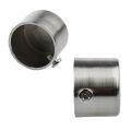 2 Pis Nickel Polished Curtain Pipe Cap For 1 Inch Pipe. 