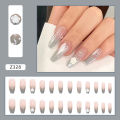 Nail art for men with 24 pieces of press-on nails in various designs. 
