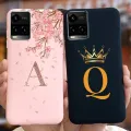 For Vivo Y33s Case Vivo Y21 Y21s Cute Crown Letters Cover Silicone Soft TPU Phone Case For Vivo Y21s Y 21 s VivoY21 Coque Bumper. 