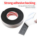 Strong EVA Foam Tape Single Sided Sponge Insulation Anti Vibration Tape Waterproof Hot-melt Glue Black Self Adhesive Tape 1 Roll. 