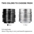 7artisans 55mm F1.4 MF Large Aperture Portrait Prime Lens For Sony E A6600 Canon EOS-M M50 FujiX X-A1 X-T1 Micro 4/3 E-PL1 E-M10. 