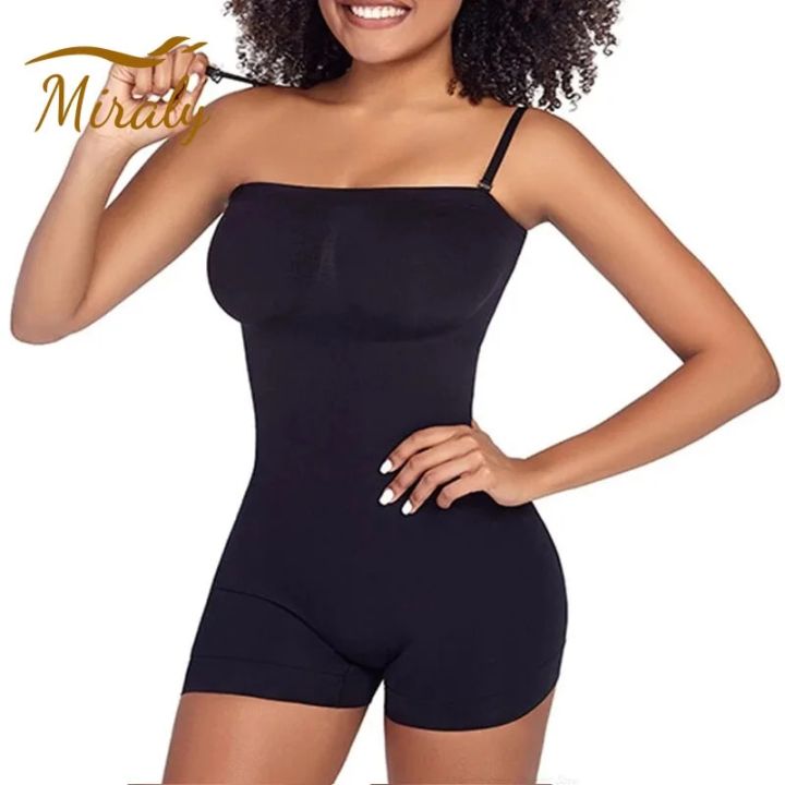 New%20Strapless%20Shortie%20Bodysuit%20for%20Women%20Tummy%20Control%20Shapewear%20Seamless%20Sculpt%20Body%20Shaper%20with%20Removable%20Straps%20Body%20Shapers%20-%20Image%202